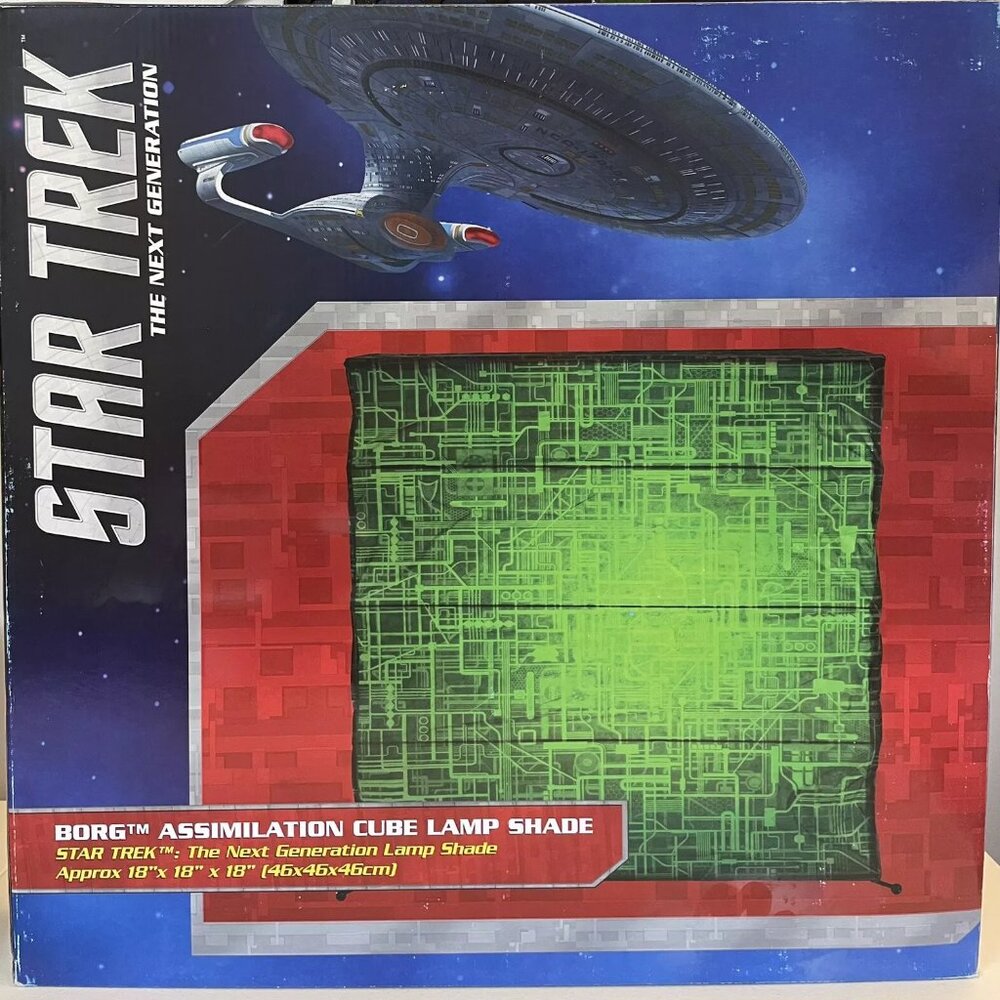 Star Trek The Next Generation Borg Cube Assimilation 18” Cub Floor Lantern/Lamp